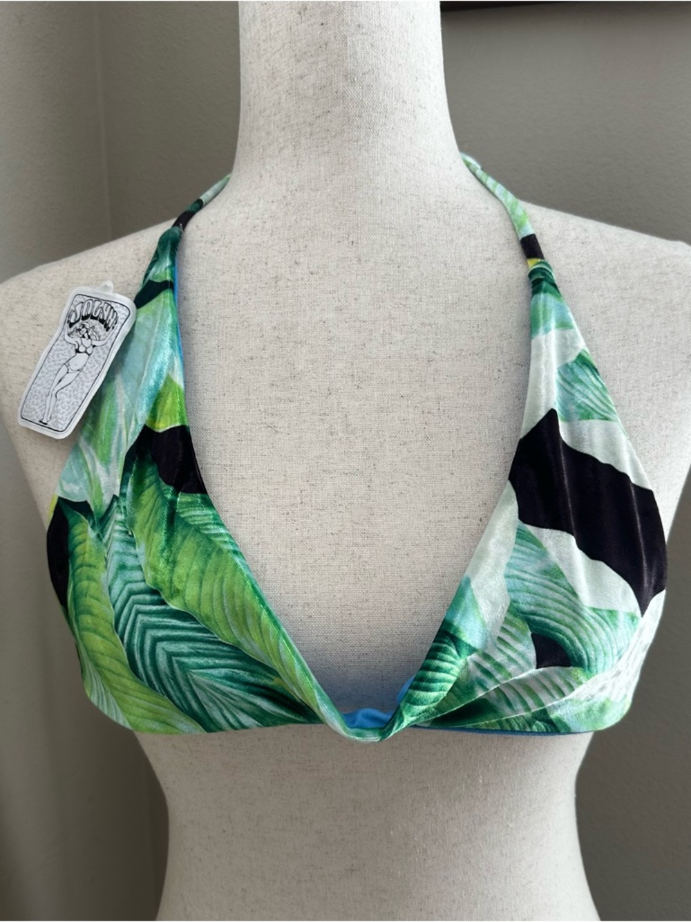 Jolyn Velvet Bikini Top Medium